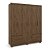Guarda Roupa Roupeiro Casal com 6 Portas 4 Gavetas Armário Para Quarto Pry - Imagem 4