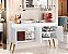 Aparador Buffet Retro Com 4 Portas Espaçoso Para Sala De Jantar Luxuoso Gd - Imagem 13