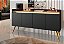 Aparador Buffet Retro Com 4 Portas Espaçoso Para Sala De Jantar Luxuoso Gd - Imagem 2
