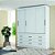 Guarda Roupa Casal Espaçoso Moderno Com 3 Portas De Correr 9 Gavetas Click - Imagem 2