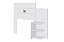 Cabeceira Para Cama Box Solteiro Moderna Com Mesa Lateral 3 Prateleiras Espaçosa Ao - Imagem 1