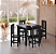 Conjunto Mesa  De Madeira Maciça 88x88 + 4 Cadeiras Madeira Para Cozinha Sala De Jantar Sfa - Imagem 4