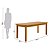 Conjunto Mesa De Madeira Maciça 200x88+ 8 Cadeiras Sfa - Imagem 18