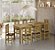 Conjunto Mesa De Madeira 200x88 Com 8 Cadeiras Estofadas Sfa - Imagem 1