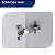Armário Gabinete Branco Moderno Para Cozinha Balcão Espaçoso Com 2 Portas e Pés Gs - Imagem 9