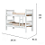 Kit Beliche De Madeira Reforçada 100% Mdf + 1 Colchão Inteiro Espuma D20 Solteiro - Imagem 5
