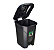 Lixeira 120 litros com rodas pedal e tampa click preta Arqplast Lixeira 120 litros com rodas pedal e tampa click preta Arqplast Novo | +1000 vendidos Lixeira 120 litros com rodas pedal e tampa click preta Arqplast - Imagem 3