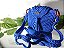 Bolsa Juju 3, tiracolo em fio de malha ,cor azul royal - Imagem 3