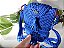 Bolsa Juju 3, tiracolo em fio de malha ,cor azul royal - Imagem 2