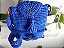 Bolsa Juju 3, tiracolo em fio de malha ,cor azul royal - Imagem 1