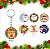 Pacote de 100 unidades Chaveiros de Natal Sortidos - Imagem 2