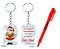 Kit Chaveiro personalizado + caneta Natal  (15 UNIDADES ) - Imagem 3