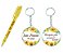 KIT Caneta + Chaveiro Girassol Personalizado  ( 15 unidades ) - Imagem 1