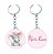 Chaveiro Elefantinha Cor de Rosa Personalizado - Imagem 1