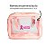 Nécessaire PVC Impermeável Outubro Rosa Novembro Azul personalizado - Imagem 2