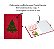 Caderneta em Linho com Porta Caneta Personalizado Natal - Imagem 1