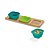 Base de mesa em bambu com 2 potes retráteis em silicone Personalizada - Imagem 3