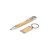 Kit Caneta e Chaveiro Bambu Personalizado Dia dos Pais - Imagem 2