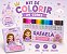 Kit Canetinhas Ponta Dupla Com 24 Cores Personalizado Como Desejar + Bloquinho de Colorir de Brinde - Imagem 4