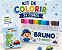 Kit Canetinhas Ponta Dupla Com 24 Cores Personalizado Como Desejar + Bloquinho de Colorir de Brinde - Imagem 3