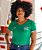 Camisa Náutico - CNC/ Verde - Algodão Feminina - Imagem 1
