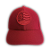 Boné Náutico - Aba Curva/ Monocromático Vermelho - Adulto - Imagem 2