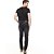 Calça Jeans PRS  Skinny Preto Com Lixado Puídos E Bigode 3D - Imagem 4