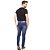 Calça Jeans PRS Skinny Com Puídos E Bigode - Imagem 4