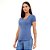 T-Shirt Alto Giro Skin Fit Alongada Azul Moonlight 2111702 - Imagem 2