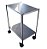 Mesa Auxiliar Hospitalar Inox 40x60x80 - Imagem 1
