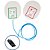 Eletrodo para Desfibrilador DEA Cardioversor Cmos Drake - Conector Preto - Imagem 1