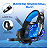 Fone De Ouvido Headset Gamer Verde Com Microfone Ej-902 Cor Azul Luz Azul - Imagem 5