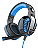 Fone De Ouvido Headset Gamer Verde Com Microfone Ej-902 Cor Azul Luz Azul - Imagem 1