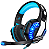 Fone De Ouvido Headset Gamer Verde Com Microfone Ej-902 Cor Azul Luz Azul - Imagem 6