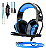 Fone De Ouvido Headset Gamer Verde Com Microfone Ej-902 Cor Azul Luz Azul - Imagem 2