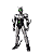 Action Figure Shadow Moon Kamen Rider Black S.H.Figuarts Seminovo - Bandai - Imagem 3