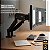 Suporte de Mesa Articulado para 2 Monitores 15” a 32” VESA - Preto - AOC - Imagem 4