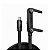 Cabo Trançado Preto 1M Tipo-C / Tipo-C 2 em 1 com Suporte de Metal Integrado, Conector Lateral e Carregamento até 240W - ArmorStand - Gshield - Imagem 1