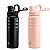 Garrafa Térmica Aço inoxidável de Parede Dupla 700ml, Quente ou Frio, Antivazamento com Alça de Silicone - Preta / Rosa - Armor - Gshield - Imagem 1