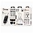 Cabo Dual Armor TIPO-C / USB-A / LIGHTNING com Carregamento Rápido Revestido em Nylon Balístico - Branco - Gshield - Imagem 4