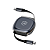 Cabo Retrátil 1 Metro USB-C para Tipo-C / Tipo-C para Lightning Fast Charge em Formato Estojo, Transferência 480Mb/s - Victus - Gshield - Imagem 1