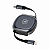 Cabo Retrátil 1 Metro USB-C para Tipo-C / Tipo-C para Lightning Fast Charge em Formato Estojo, Transferência 480Mb/s - Victus - Gshield - Imagem 3
