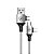 Cabo 4 em 1 - Carregamento Rápido 65W - USB-A, USB-C/Tipo-C e Lightning, Preto/Branco - 1M - Discovery - Gshield - Imagem 2