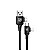 Cabo 4 em 1 - Carregamento Rápido 65W - USB-A, USB-C/Tipo-C e Lightning, Preto/Branco - 1M - Discovery - Gshield - Imagem 1