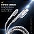 Cabo Lightning / USB-A | Micro USB -A |Tipo C / USB-A 1M Nylon Trançado, Carregamento Rápido 3A e Transferência de Dados 480Mbps - Branco - Fish Kevlar - Imagem 5