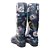 Galocha Feminina Cano Alto AD049 Marinho Floral - Grade c/12 pares - Imagem 3