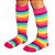Meia Infantil 3/4 GFME045 Multicolor Listras  - Kit c/6 pares - Imagem 1
