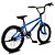 Bicicleta Aro 20 KRW BMX Cross V-Brake Sem Marchas Azul Escuro/Preto - Imagem 3