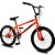 Bicicleta Aro 20 KRW BMX Cross V-Brake Sem Marchas Laranja/Preto - Imagem 1