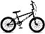 Bicicleta Aro 20 KRW BMX Cross V-Brake Sem Marchas Preto/Branco - Imagem 2